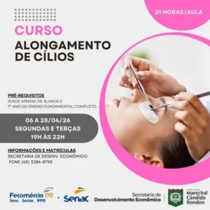 Curso gratuito de Alongamento de Cílios&hellip;