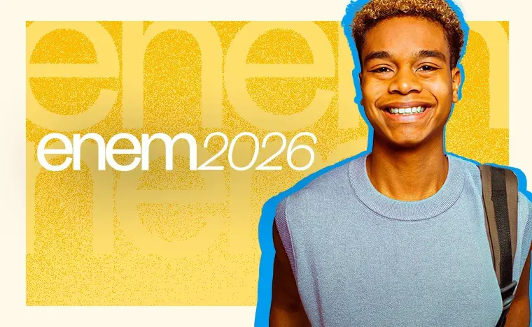 Estudante verificando alerta de isenção do Enem 2026 no aplicativo Gov.br no celular