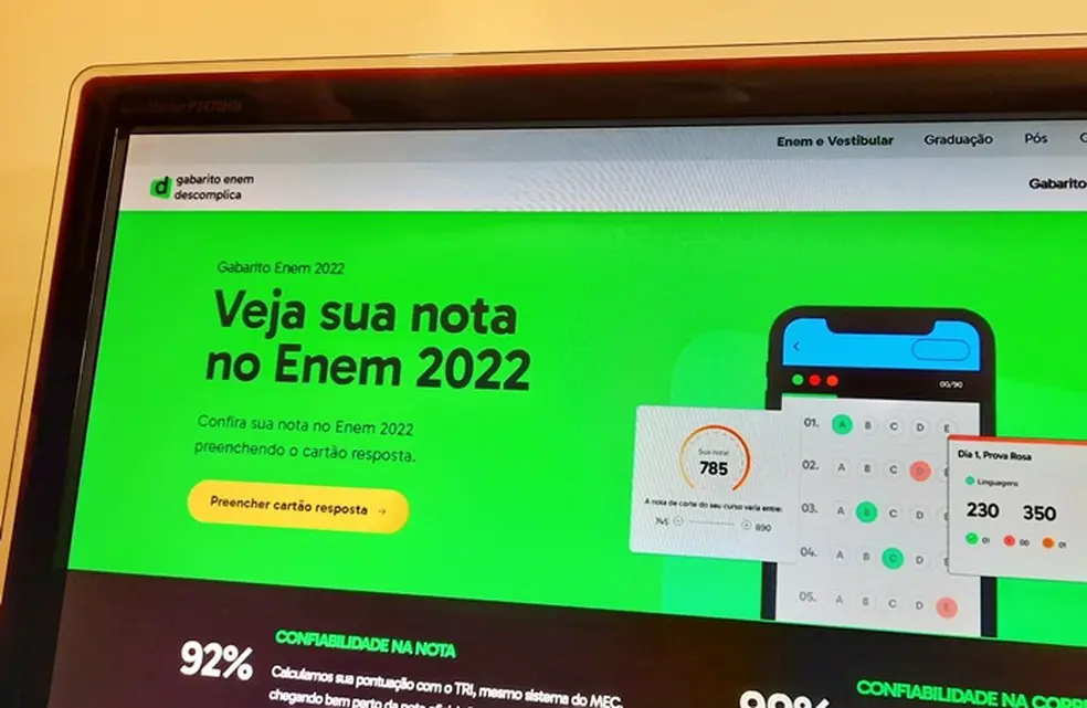 Consulta de gabarito e resultado