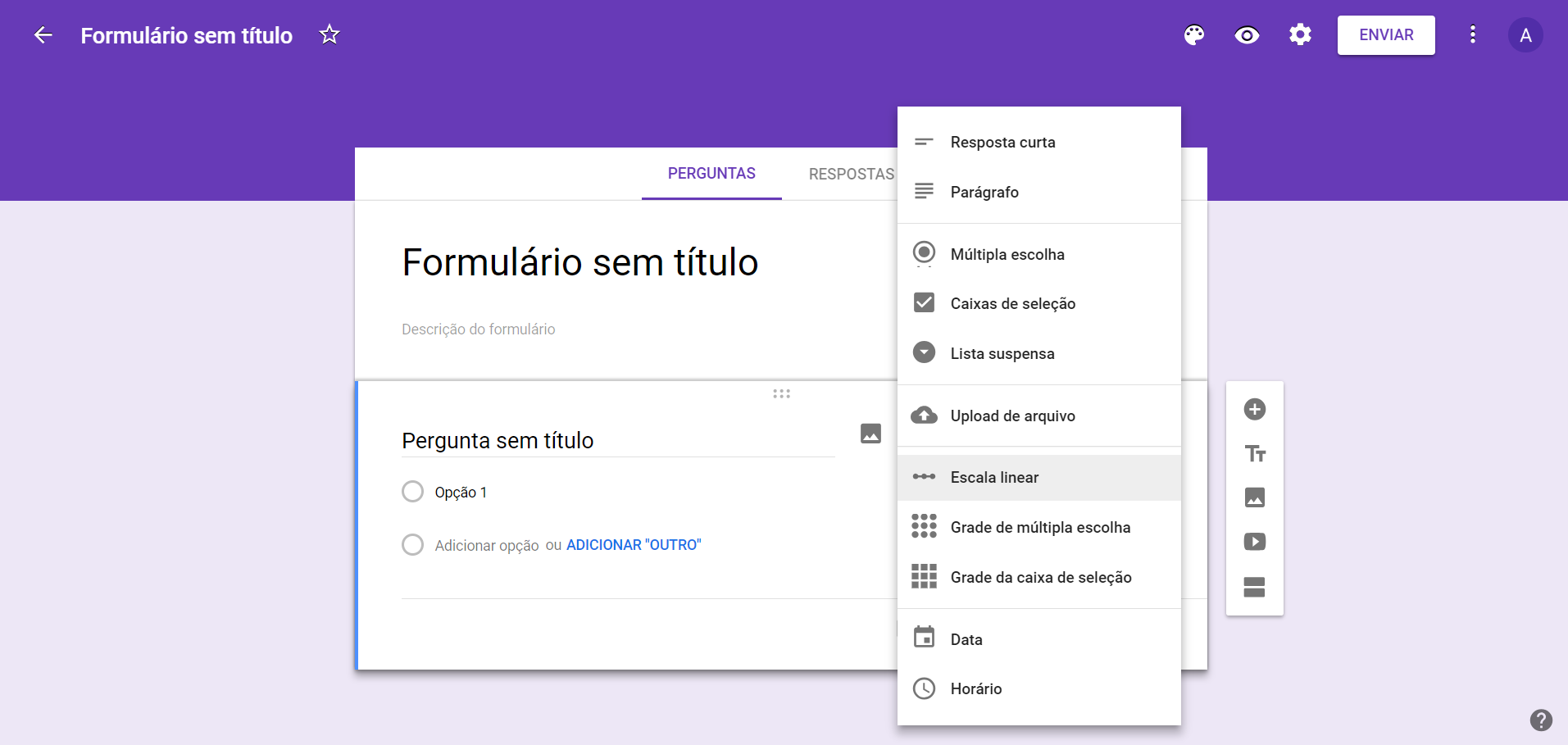 Inscrição online em processo seletivo