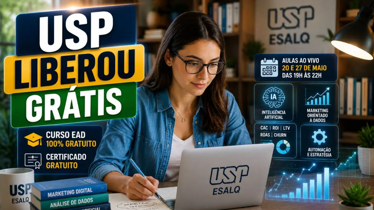 Inscrição até 26 de maio e aulas nos dias 20 e 27, 19h-22h, Quem entra curso