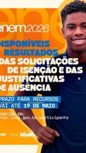 Enem 2026 isenção: resultados divulgados hoje&hellip;
