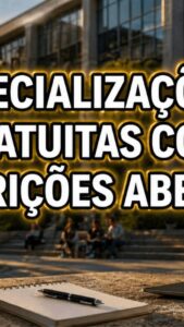Aviso: especialização gratuita EAD em Docência&hellip;