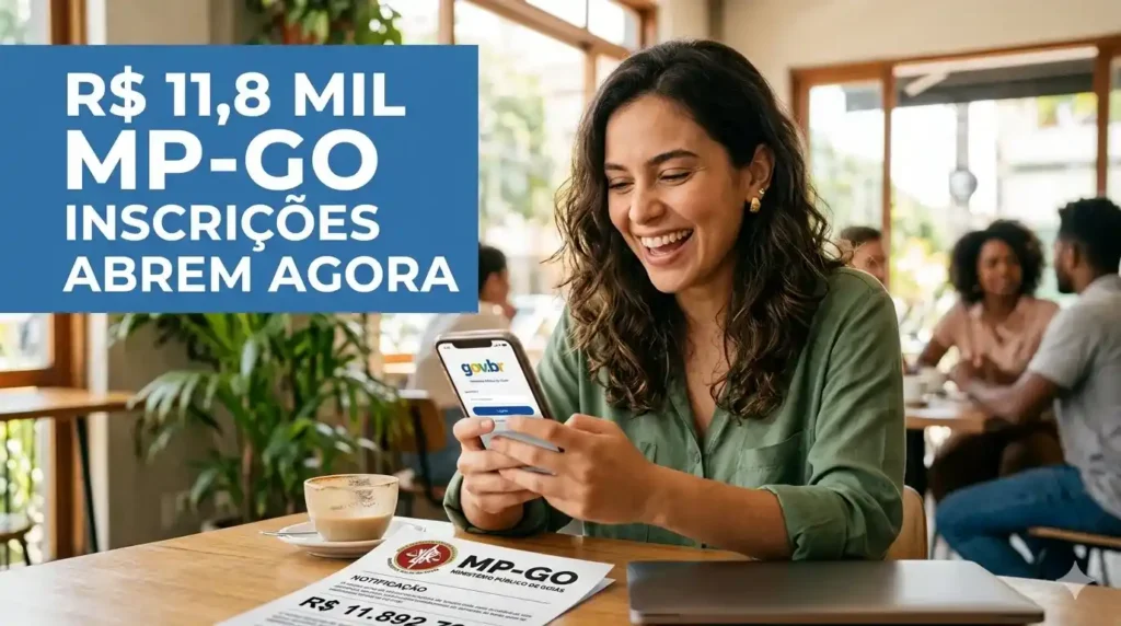 MP-GO abre concurso com salário inicial de R$ 11.892,79 em 2026