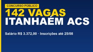 Concurso Itanhaém: 142 vagas de Agente&hellip;
