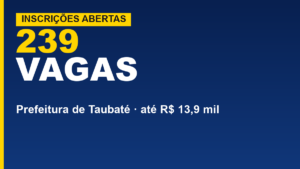 Prefeitura de Taubaté abre concurso com&hellip;