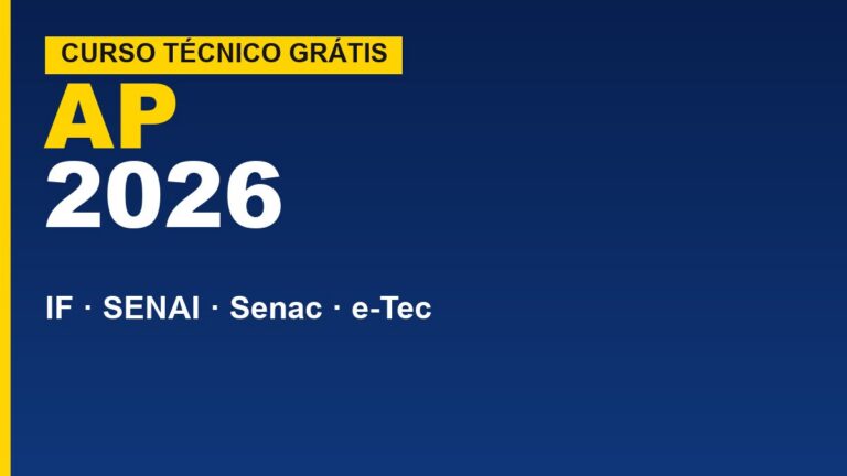 Cursos técnicos gratuitos em Amapá 2026:&hellip;