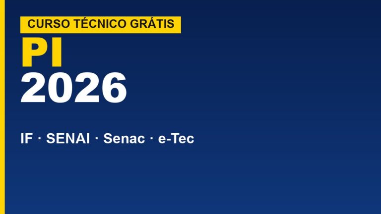 Cursos técnicos gratuitos em Piauí 2026:&hellip;