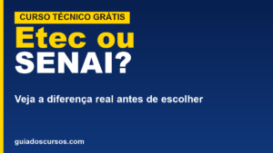 Etec e SENAI têm curso técnico&hellip;