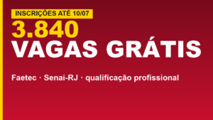 Faetec abre 3.840 vagas grátis com&hellip;