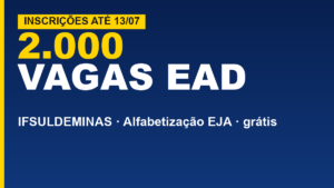 IFSULDEMINAS abre 2 mil vagas em&hellip;