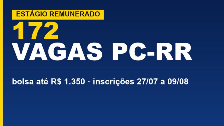 Polícia Civil de Roraima abre 172&hellip;