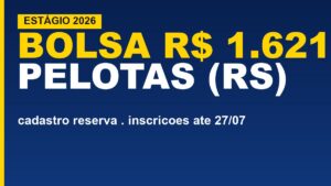 Prefeitura de Pelotas abre estágio remunerado;&hellip;