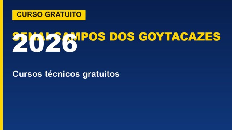 SENAI Campos dos Goytacazes (RJ) 2026:&hellip;
