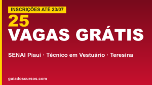 SENAI Piauí abre 25 vagas gratuitas&hellip;