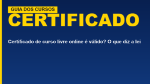 Certificado de curso livre online é&hellip;