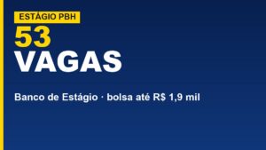 Prefeitura de BH oferece 53 vagas&hellip;