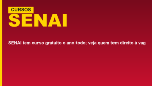 SENAI tem curso gratuito o ano&hellip;