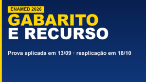 Enamed 2026: prova aplicada, gabarito em&hellip;