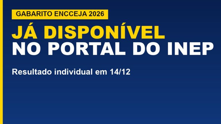 Inep divulga gabarito do Encceja 2026;&hellip;