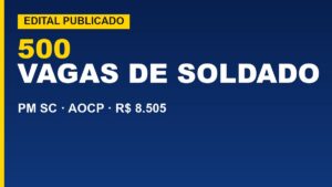 Saiu o Edital: PM SC abre&hellip;