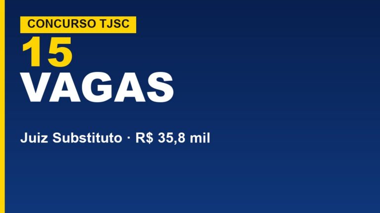 Concurso TJSC Juiz: saiu o edital&hellip;