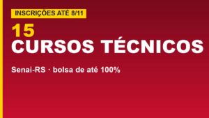 Senai-RS: bolsa de até 100% em&hellip;